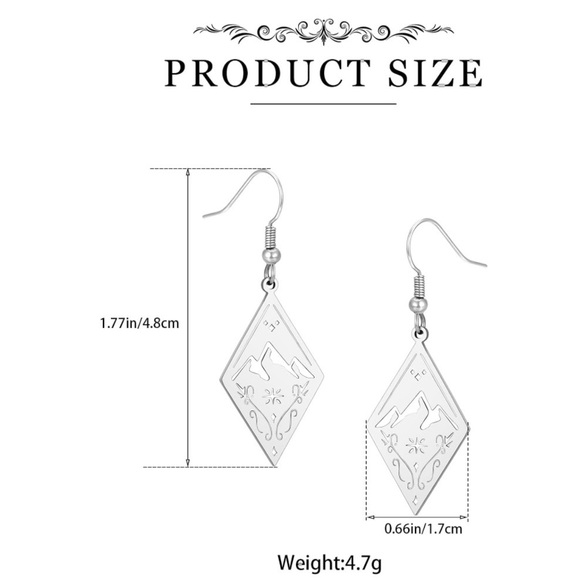 ACOTAR Velaris inspired earrings - Picture 5 of 5